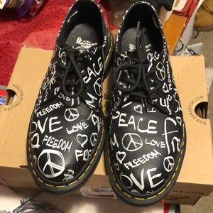 Doc Martins script backhand